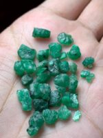 33.60ct Swat Emerald Rough Lot – Natural Green Crystals Avg. 10.84 x 6.58 x 5.81mm - Image 4
