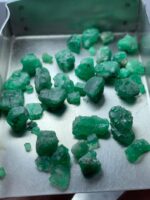 33.60ct Swat Emerald Rough Lot – Natural Green Crystals Avg. 10.84 x 6.58 x 5.81mm - Image 9