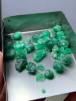 33.60ct Swat Emerald Rough Lot – Natural Green Crystals Avg. 10.84 x 6.58 x 5.81mm - Image 10