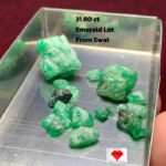 31.80ct Swat Emerald Rough Lot – Exceptional Volume & Vibrancy