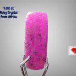 Bold & Natural: 4.00ct African Ruby Crystal with Striking Color and Form