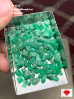 Balanced Potential: 62.82 ct Emerald Rough Lot from Swat Valley