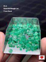 Swat Emeralds in Their Natural Glory: 51 Carat Rough Lot