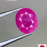 Elegant 1.22ct Afghan Ruby – Faceted Natural Gemstone with Rich Brilliance