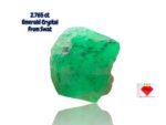 2.765ct Swat Emerald Crystal – Natural Green Clarity from the Mountains (9.51 x 7.13 x 4.21 mm)