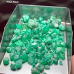 Compact Depth: 43.50 ct Emerald Rough Lot from Swat Valley