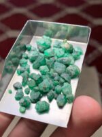Striking 49.45ct Swat Emerald Rough Lot - Image 11