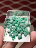 Striking 49.45ct Swat Emerald Rough Lot - Image 12
