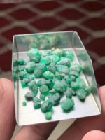 Striking 49.45ct Swat Emerald Rough Lot - Image 13