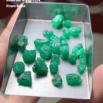 34 ct Emerald Rough Lot – Swat Origin (7.27 × 7.14 × 6.47 mm)