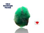 Monumental Beauty: 11.20ct Swat Emerald Crystal with Striking Natural Form