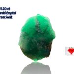 Monumental Beauty: 11.20ct Swat Emerald Crystal with Striking Natural Form