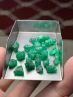 34 ct Emerald Rough Lot – Swat Origin (7.27 × 7.14 × 6.47 mm) - Image 3