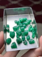 34 ct Emerald Rough Lot – Swat Origin (7.27 × 7.14 × 6.47 mm) - Image 5