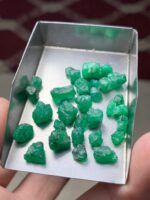 34 ct Emerald Rough Lot – Swat Origin (7.27 × 7.14 × 6.47 mm) - Image 6