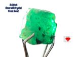 Compact Brilliance: 2.00ct Swat Emerald Crystal with Vivid Natural Color