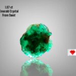 1.67ct Swat Emerald Crystal – Untreated Natural Green Gemstone (7.30 x 8.06 x 5.07 mm)