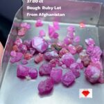 37.80ct Afghan Ruby Rough Lot – Natural Untreated Stones (10.58 × 8.22 × 7.12 mm)