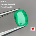 0.78ct Panjshir Emerald – Natural Faceted Green Gemstone
