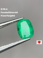 0.78ct Panjshir Emerald – Natural Faceted Green Gemstone