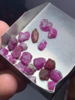 43.45ct Afghan Ruby Rough Lot – Natural Untreated Gemstones (8.89 × 8.43 × 4.65 mm) - Image 4