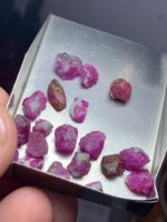 43.45ct Afghan Ruby Rough Lot – Natural Untreated Gemstones (8.89 × 8.43 × 4.65 mm) - Image 5
