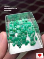 Broad & Bold: 46.50 ct Emerald Rough Lot from Swat Valley
