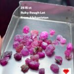 29.15ct Afghan Ruby Rough Lot – Natural Red Radiance from the Heart of the Mountains