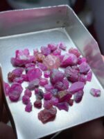 39.90ct Afghan Ruby Rough Lot – Vivid Red Crystals with Natural Beauty & Form - Image 4