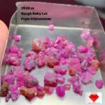 Unearthed Beauty: 39.20ct Afghan Ruby Rough Lot