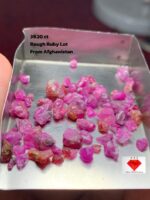 Unearthed Beauty: 39.20ct Afghan Ruby Rough Lot