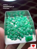 Striking Natural Beauty: 49.45-Carat Emerald Rough Lot from Swat