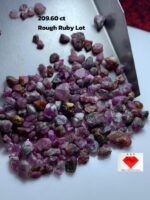 209.60ct Ruby Rough Lot – Natural Untreated Stones (Avg. Size 12x8x5mm)