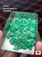 Swat Emeralds in Their Raw Splendor: 45.70-Carat Rough Lot