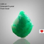 Vibrant Green Wonder: A 4.60 ct Emerald Crystal from Swat, Pakistan