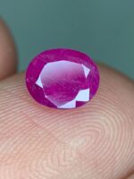 1.17ct Natural Afghan Ruby: Oval Elegance in Every Facet - Image 2