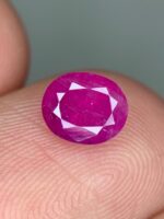 1.17ct Natural Afghan Ruby: Oval Elegance in Every Facet - Image 3