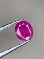 1.17ct Natural Afghan Ruby: Oval Elegance in Every Facet - Image 5