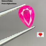 0.600ct Afghan Faceted Ruby – Natural Deep Red Gem (6.48 x 4.42 x 2.82mm)