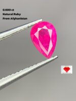 0.600ct Afghan Faceted Ruby – Natural Deep Red Gem (6.48 x 4.42 x 2.82mm)