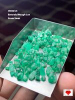 Natural Emerald Rough Lot from Swat Valley — 49.00 Carats