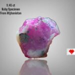 Crimson Majesty: A 11.45ct Afghan Ruby Specimen of Natural Brilliance