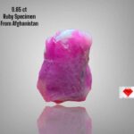 9.65 ct Afghan Ruby Specimen: Pigeon Blood Red Gemstone