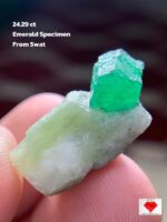 24.29 ct Swat Emerald Specimen – Compact Yet Striking