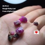 25.70ct Natural Ruby Rough Lot – Afghanistan | 12.14 x 9.64 x 8.51 mm