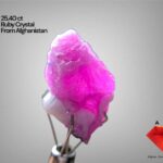 25.40 ct Afghan Ruby Crystal – Balanced Depth with Strong Cutting Potential