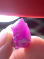25.40 ct Afghan Ruby Crystal – Balanced Depth with Strong Cutting Potential - Image 12