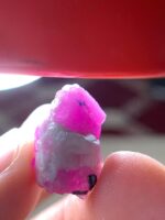 25.40 ct Afghan Ruby Crystal – Balanced Depth with Strong Cutting Potential - Image 14