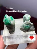 77.20ct Swat Emerald Specimen Lot – Natural Uncut Crystals (28x15x12mm Avg.)