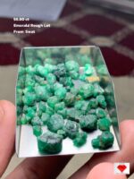 Distinctive 56.80ct Swat Emerald Rough Lot